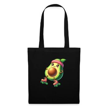 Avocado on roller skates - Tote Bag - black - Front