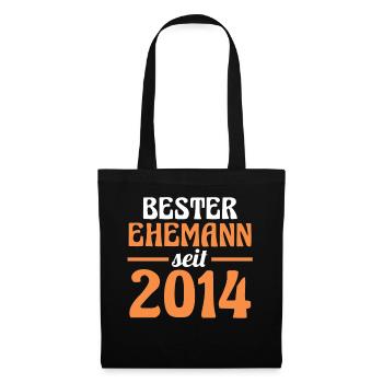 Valentine's Day Best Husband Since 2014 - Tote Bag - black - Front