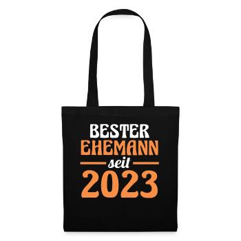 Meilleur mari de la Saint-Valentin depuis 2023 - Sac en tissu - noir - Devant