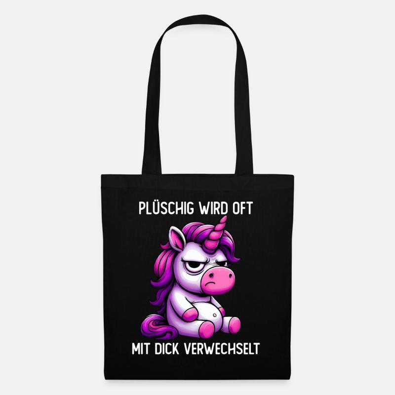 Plush is often confused with thick - Tote Bag - black