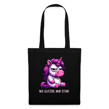 Rien ne brille, juste têtu - Sac en tissu - noir - Devant