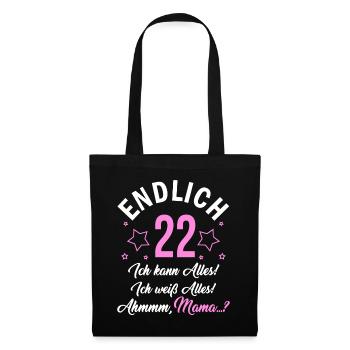 Finally 22 I can do everything, I know everything - Tote Bag - black - Front