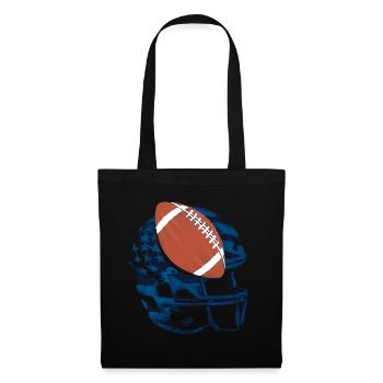 American Football Tshirt Men's Kids Football - Tote Bag - black - Front
