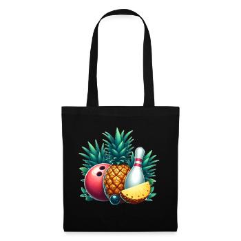 Bowling ball and pineapple - Tote Bag - black - Front