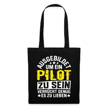 Pilot Airplane Pilots Flying Aviator Flying - Tote Bag - black - Front