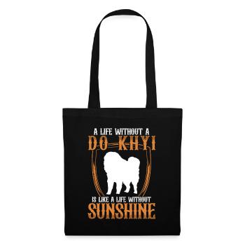La vie sans Do Khyi Dogue tibétain Mastiff tibétain - Sac en tissu - noir - Devant