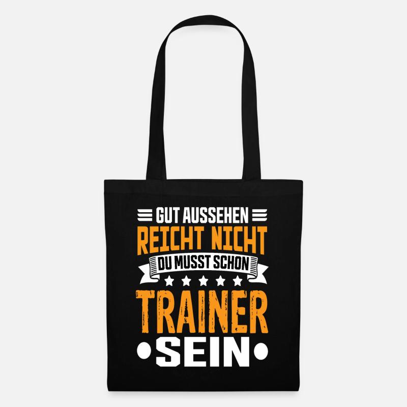 Trainer Fußballtrainer Sport Trainer Spruch - Stoffbeutel - Schwarz