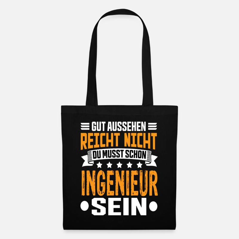 Ingenieur - Stoffbeutel - Schwarz