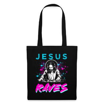 Rave, Techno, House, Party, EDM, Festival, Goa, Electro - Sac en tissu - noir - Devant