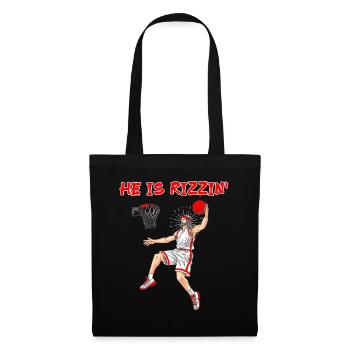 He is risen! Outfit for Easter, Basketball Jesus - Tote Bag - black - Front