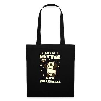Volleyball Player Better With Volleyball - Tote Bag - black - Front