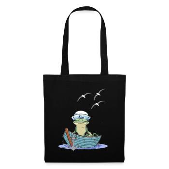 frog sailor sailor boat toad frogs - Tote Bag - black - Front