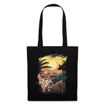 Chat Chats Wild West Ranger Ranch Farmer - Sac en tissu - noir - Devant