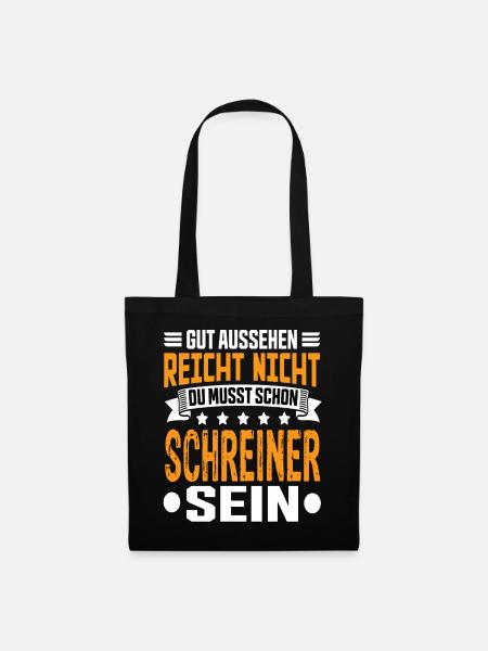Schreiner Schreinermeister Schreinerei Schreiner - Stoffbeutel - Schwarz