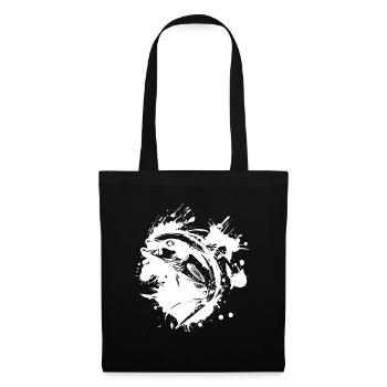 Pêche - Sac en tissu - noir - Devant