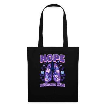 Cystic Fibrosis Hope Breathes Here - Tote Bag - black - Front
