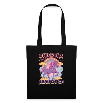 Licornes de la mucoviscidose contre la mucoviscidose - Sac en tissu - noir - Devant