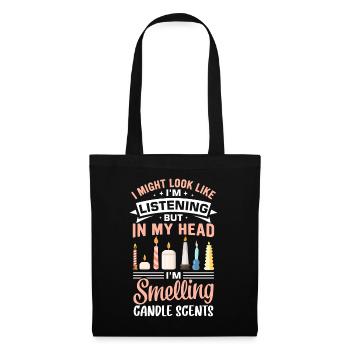 Drôle de fabricant de bougies Candle Maker Saying - Sac en tissu - noir - Devant