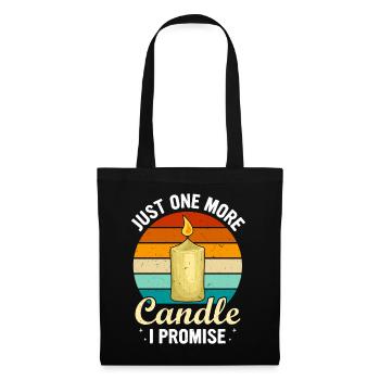 Drôle de fabricant de bougies Candle Maker Saying - Sac en tissu - noir - Devant