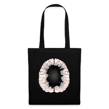 Brain Idiot Idiot Brain Brains Intelligence - Tote Bag - black - Front