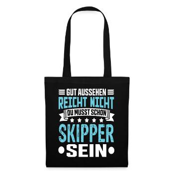 Skipper - Stoffbeutel - Schwarz - Vorne