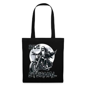Ride Eternal: Die Quest des Skelett-Bikers - Stoffbeutel - Schwarz - Vorne