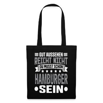 Hambourg - Sac en tissu - noir - Devant