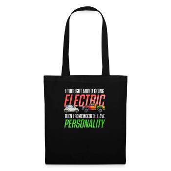 Diesel Car Lover I Thought Going Electric - Tote Bag - black - Front