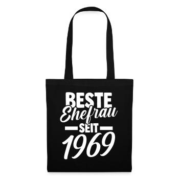 Valentine's Day Best Wife Since 1969 - Tote Bag - black - Front