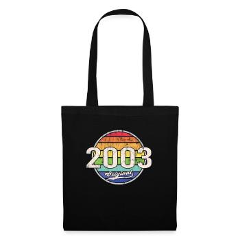 2003 Anniversaire Année Original - Sac en tissu - noir - Devant