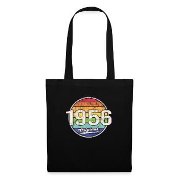 1956 Anniversaire Année Original - Sac en tissu - noir - Devant