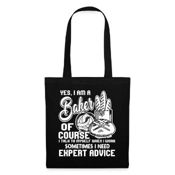 Baker Yes I Am A Baker - Tote Bag - black - Front