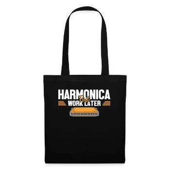Harmonica Première œuvre plus tard Harmoniste Harmoniciste - Sac en tissu - noir - Devant