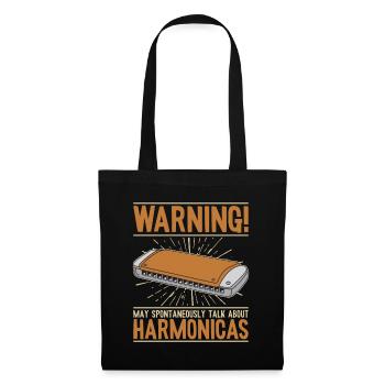 May Spontaneously Talk About Harmonicas Mouth - Tote Bag - black - Front