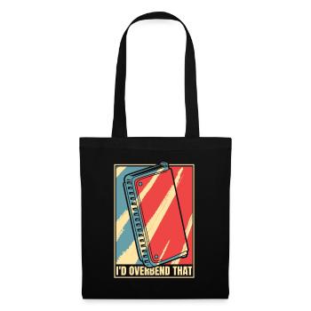 J’exagérerais cette harpe harmoniste à bouche - Sac en tissu - noir - Devant