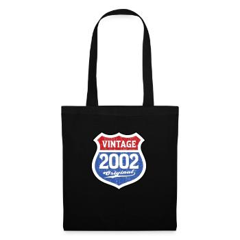 2002 Geburtstag Route Vintage Original - Stoffbeutel - Schwarz - Vorne