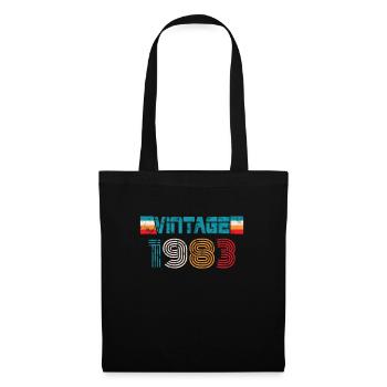 Millésime anniversaire 1983 - Sac en tissu - noir - Devant