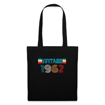Millésime anniversaire 1962 - Sac en tissu - noir - Devant