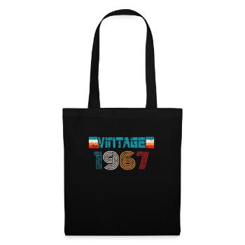 Millésime anniversaire 1967 - Sac en tissu - noir - Devant