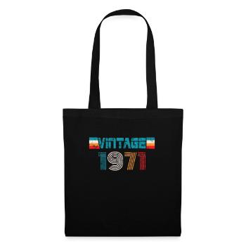 Millésime anniversaire 1971 - Sac en tissu - noir - Devant