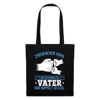 Like a normal dad, only twice as cool - Tote Bag - black - Front