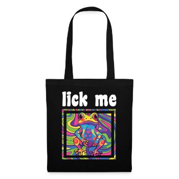 Acide psychédélique Folk Trance Rock EDM Goa Rave - Sac en tissu - noir - Devant