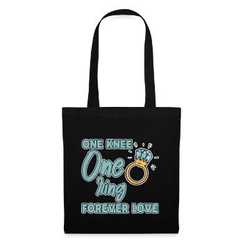 One Knee One Ring Forever Love 2 - Tote Bag - black - Front