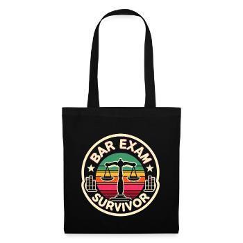 Survivant de l’examen du barreau 14 - Sac en tissu - noir - Devant