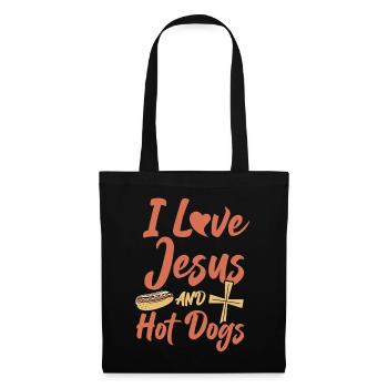 Hot Dog Adult Jesus Faith - Tote Bag - black - Front