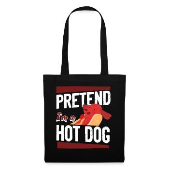 Hot Dog Adulte Faire semblant d’être un Hot - Sac en tissu - noir - Devant