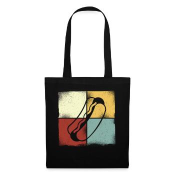 Hot Dog Adulte Vintage Rétro - Sac en tissu - noir - Devant