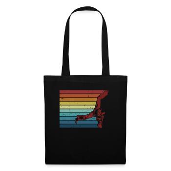 Rétro Ginga Capoeirista Professionnel de la Danse - Sac en tissu - noir - Devant