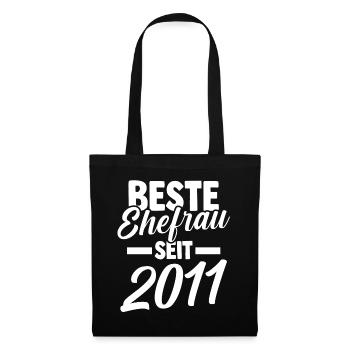 Meilleure épouse de la Saint-Valentin depuis 2011 - Sac en tissu - noir - Devant