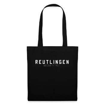 Reutlingen Meine Stadt - Stoffbeutel - Schwarz - Vorne